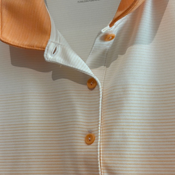 Puma Women's  Sleeveless Gradient Orange Golf Polo Sz: M; EUC - Picture 4 of 11